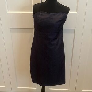 Merona Strapless Black Denim Dress